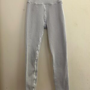 Good American Women's Pinstripe Leggings - Black and White